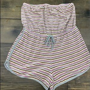 colorful striped romper